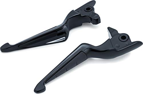 Kuryakyn 5735 Motorcycle Handlebar Accessory: Iso Levers For 2017-19 Harley-Davidson Touring Motorcycles, Gloss Black, 1 Pair #TOP1