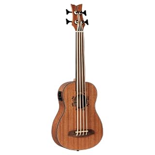 Ortega Guitars Basse de Voyage électro-acoustique – fretless – Série Lizard – Ukulélé Basse – housse incluse – Acajou… - Les Beatles, Paul McCartney, John Lennon, RIngo Starr, George Harrison Ortega Guitars Basse de Voyage électro-acoustique - fretless - Série Lizard - Ukulélé Basse - housse incluse - Acajou… – Image 2