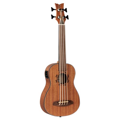 Ortega Guitars Basse de Voyage électro-acoustique – fretless – Série Lizard – Ukulélé Basse – housse incluse – Acajou… - Les Beatles, Paul McCartney, John Lennon, RIngo Starr, George Harrison Ortega Guitars Basse de Voyage électro-acoustique - fretless - Série Lizard - Ukulélé Basse - housse incluse - Acajou… – Image 3