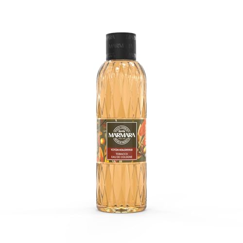 MARMARA After Shave Cologne Tabaco 200 ml | Tatuaje Kolonya | Agua de afeitar para hombre | Agua de manos turca | Colonia | Aroma picante tabaco