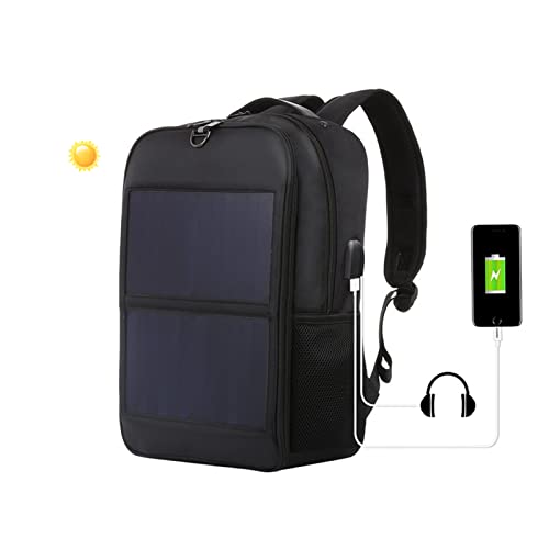 Cargador De Mochila Solar, Mochila De Energía Solar Ergonómica Impermeable De 5 V Con Puerto De Carga USB, Protección De Circuito Inteligente, Fuente De Alimentación Para Viajes De Deportes Al Aire Li