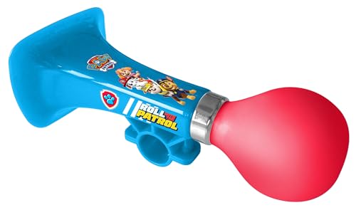 Klaxon Paw Patrol se Fixe Facilement et Rapidement sur Tout Type de guidons : vélos, Trottinette, tricycles - Son Rigolo de klaxon