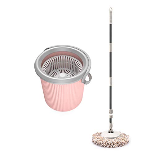 2 in 1 Waschen und Trocknen Mop-Set mit 3 Mikrofaser-Mopps, Geeignet for Haushaltshartholz, Marmor, Laminat, Fliesen