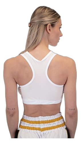 METAL BOXE - Damen-Brustschutz, Weiß, Größe S