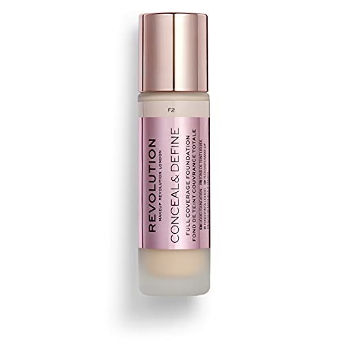 Makeup Revolution, Base de maquillaje Conceal & Define, F8.5, 23ml
