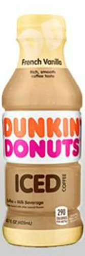 Dunkin' Donuts Bottled Ice Coffee 12 Pack (French Vanilla)