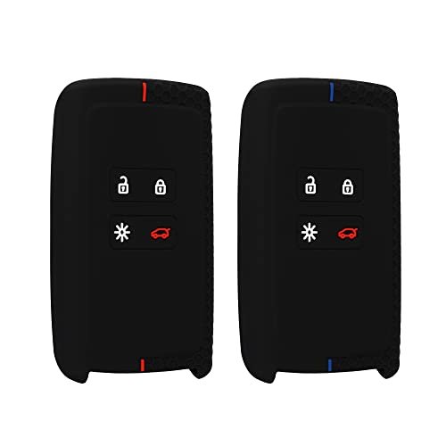 kwmobile Key Cover Compatible with Renault 4 Button Car Key Smart Key (only Keyless Go) (Set of 2)