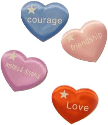 Colorful Heart Inserts (250 Qty/Bag), Assorted Color Heart Inserts for Crafting & Decoration!