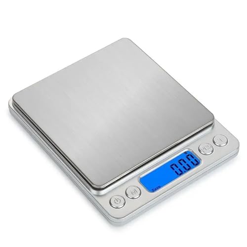 Básculas digitales, Balanza electrónica de bolsillo de 0,1 g for cocina, for pesar café, ingredientes y harina.(2KG)