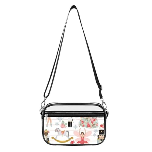 Nutcracker Dream Clear Stadium Bag Mini Crossbody Bag Anti-Theft Side Shoulder Bags Messenger Bag Unisex