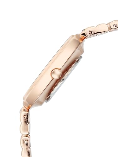 Image of Fastrack Vyb Iconique with Quartz Analog Silver Dial Rose Gold Zinc Alloy Strap Watch for Girls - FV60115WM01W