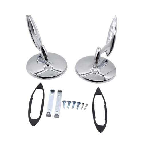 Boîtier rétroviseur voiture rond à base nervurée anti-vibration pour Chevy 1963-1965
