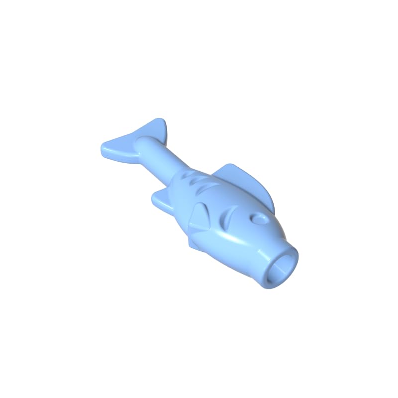 Gobricks Animals Small Fish 50PCS Compatible with Lego 64648 GDS-2120 Classic Bulk Toy MOC Color:Bright Light Blue โ image 1
