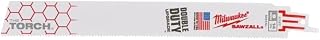 MILWAUKEE'S 48-00-5787 9-Inch, 14 Teeth per Inch, Super Sawzall Blades, 5-Pack, White, Pack of 1