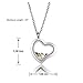 Jovivi Twist Heart Floating Charm Memory Locket Necklace - 316 Surgical Stainless Steel Buckle Closure