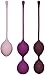 Amaysin - Juego de bolas de entrenamiento triples para el suelo pélvico, para principiantes, bolas de amor, bolas de silicona, para entrenamiento del suelo pélvico, color morado
