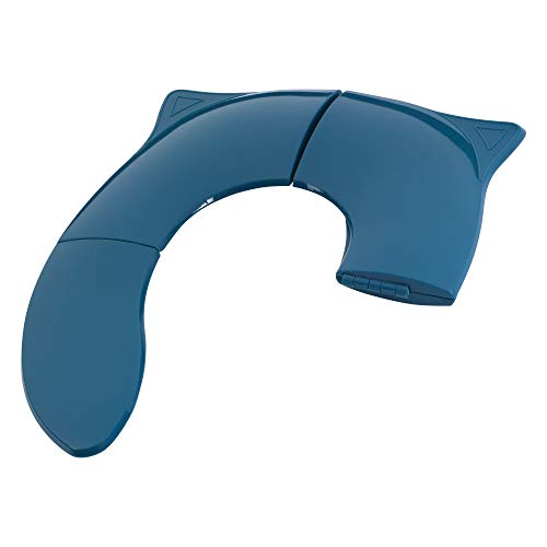 Three Little Tots - Modern And Safe Portable Potty Seat, Dark Teal Folding Travel Potty Training Seat For Girls And Boys, Fits Round And Oval Toilets, On The Go Or At Home, Includes Travel Bag #TOP3