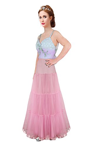 Women's Floor Length Wedding Petticoat Long Underskirt for Formal Dress S-3XL