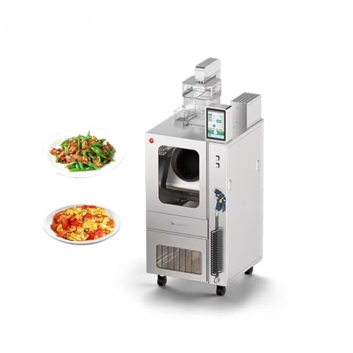 Robot Chef - Máquina de cocina comercial, robot de freír wok automático con panel de control inteligente y sistema de cocción programable, cocina comercial para restaurante, hotel, catering
