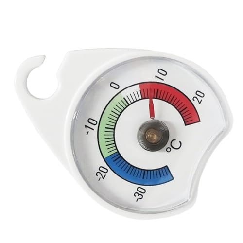 VICASKY Termometro Frigorifero Interno Precisione con Display Analogico Igrometro Plastica per Cucina e Conservazione Alimenti Monitoraggio Affidabile per Frigo e Congelatore