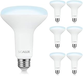 Sigalux LED Flood Lights Indoor, BR30 LED Bulb 65W Equivalent, Dimmable Recessed Light Bulbs 5000K Daylight Can Light Bulbs, E26 Base Bulged Light Bulbs UL Listed, 6 Pack