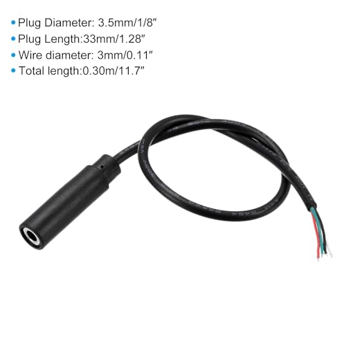 Cable Audio Jack 3.5mm Hembra 0.30m Pack de 4 miniatura 2