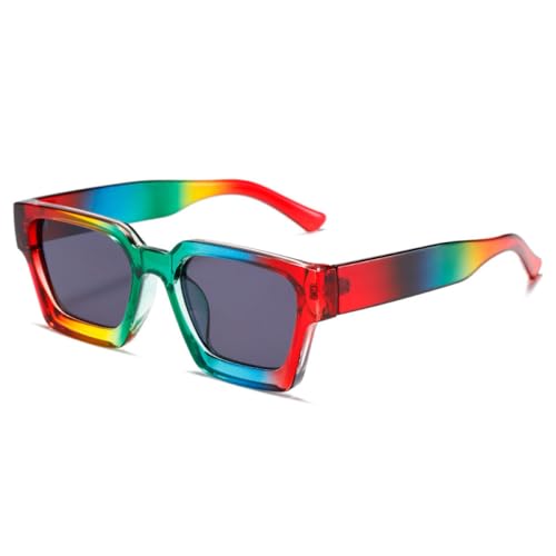 Neue 2025 Retro-Quadrat-Sonnenbrille mit dickem Rahmen und verstärktem Metallscharnier UV400