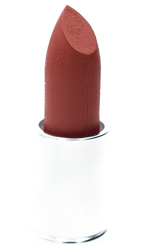 Image of Pure Ziva Crimson Deep Red Brown Lipstick Color Moisturizing Paraben Free, No Animal Testing & Cruelty Free Lip Makeup Color