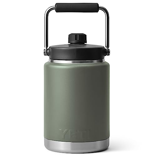 YETI Rambler Half Gallon Jug, Vacuum Insulated, Stainless Steel with MagCap, Camp Green - Image 4