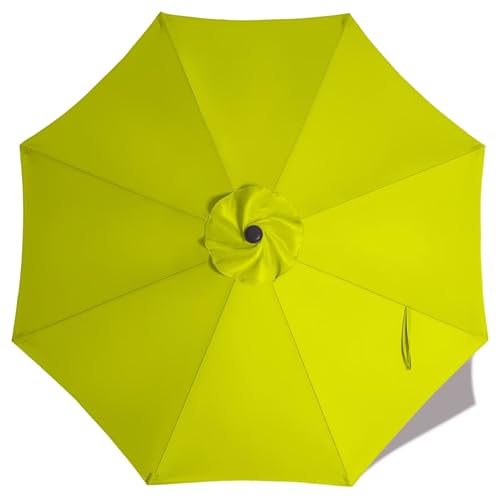 Image of ABCCANOPY 9ft Outdoor Umbrella Replacement Top Suit 8 Ribs (Lemon Green)