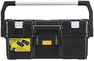 STANLEY Toolbox Tote Plus Storage with Metal Latch and Handle, Removable Tray, 24 Inch, 1-97-506