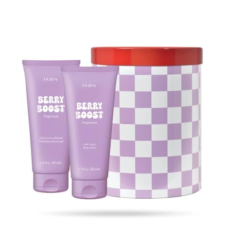 Caja de regalo Pupa Happy Box Berry Boost con gel de ducha y leche corporal de 200 ml