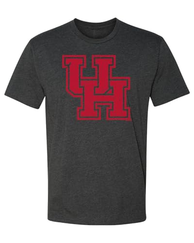 University of Houston Shirt UH Cougars Apparel Premium Super Soft Heather Charcoal Grey T Shirt Comfy Tee for Men and Women (X-Large)