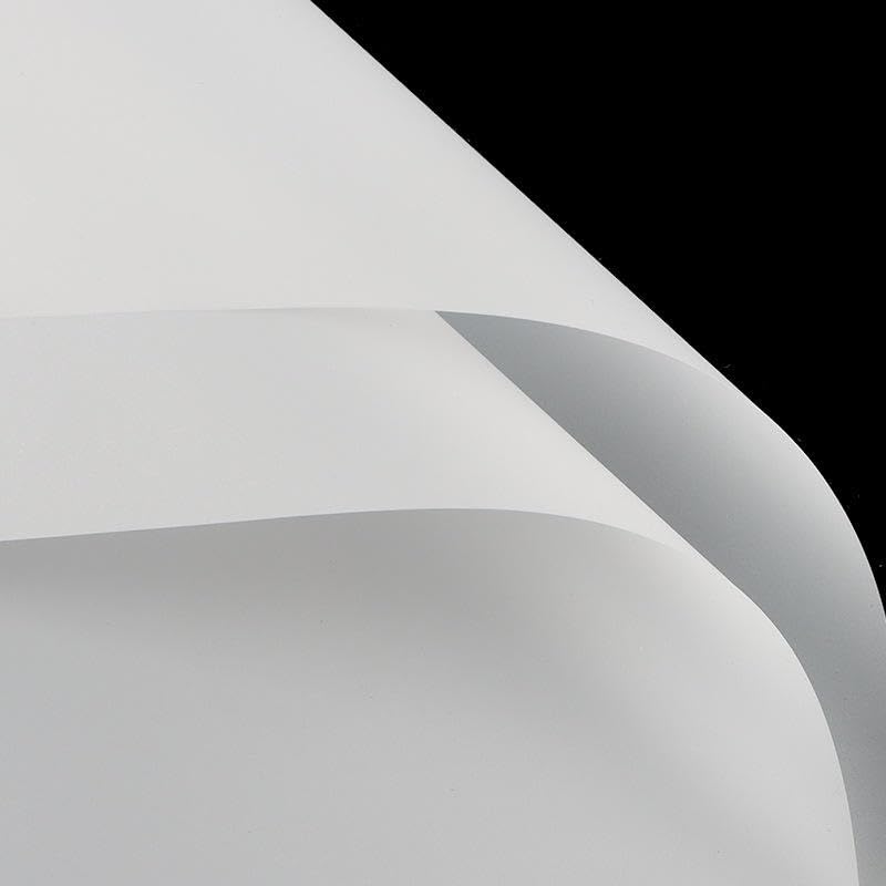 SAKSHAM White Solid Korean Paper Wrapping - Matte Waterproof 20 Sheets (Pack Of 1) 60 Microns 58Cm X 58Cm, Perfect For Bouquets, Flower, And Gift Packs|Get 3 Free Pull Bow Ribbons-picture-10