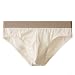 Herren-Baumwoll-Slip, weich, atmungsaktiv, Unterwäsche mit Ausbuchtungstasche, dehnbares Spandex-Höschen für den Alltag, einfarbig, Boxershorts, bequeme Herren-Dessous (XL Beige)