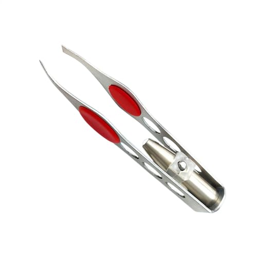 Removedor de vello de cejas, pinzas para vello facial de mujer, pinzas compactas de precisión portátiles con luz LED, herramientas de depilación de acero inoxidable para el día de la madre, oficinas