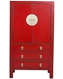  Fine Asianliving Amario Chino Lucky Roja An.63xP38xAl.110cm Armario Chino Mueble de TV Chino Armario de Boda Aparador Cómodas Chinas orientales