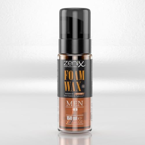Zenix Foam Wax OUD 150 ml | Espuma de peinado para hombres | Producto para el cabello con fuerte agarre | producto de peinado para estructura, volumen y brillo | cera de espuma | mousse para el