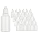 AKOLAFE 100PCS 30ml Plastic Empty Liquid Dropper Bottles with Caps 1oz Refillable Ldpe Plugs Essential Oil Bottle Container Empty Squeezable Liquid Dropper Bottle for Travelers