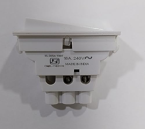 Image of Vinay Adora 16A 1 Way Switch (1M, White, 1)