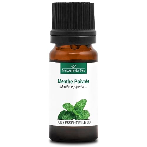 MENTA PIPERITA - 10 mL - Aceite Esencial Orgánico de Calidad Superior - 100% Puro, Natural, Quimiotipado y Certificado AB