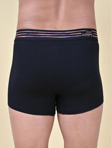 Image of Rupa Colors Solid Trunk for Men, Cotton Blend, Outer Elastic, Regular Fit, Pack of 1
