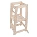 Selonis Lernturm Für Kinder Lernstuhl Küchenhelfer Montessori Zubehör KH-100X, Natürlich