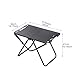 predolo Compact Folding Table for Outdoor Activities, Ideal for Beach and Garden, Black