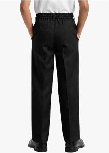 Image of Kendriya Vidyalaya KV School Uniform Pants for Boys and Girls, Half Elastic, Readymade, Comfortable and Durable Trouser
