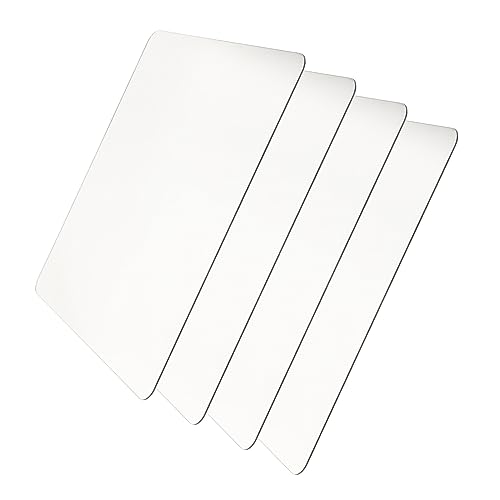 Beaupretty 4piezas Espejos Adhesivos Autoadherentes Láminas Espejadas Irrompibles Sin Marco para Pared Puerta o Armario Espejo Decorativo Seguro para Baño y Dormitorio