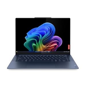 Lenovo Yoga Slim 7 14.5" 3K OLED Touchscreen Copilot+ PC – Snapdragon X Plus X1P-64-100 (10-Core), 16GB RAM, 1TB SSD, 1000 Nits, WiFi 7, Backlit Keyboard, Windows 11 Home Cosmic Blue