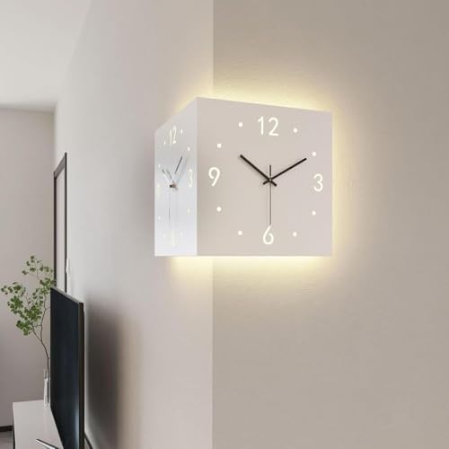 Horloge murale numérique fonctionnant à piles et silencieuse pour chambre - 5