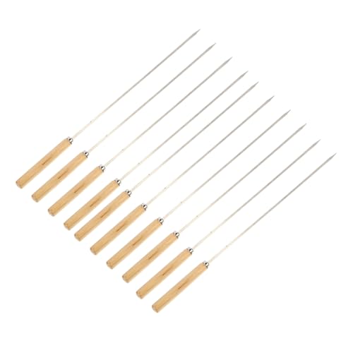 Gatuida Spiedini in Metallo Resistente Per Grigliatura Carne Verdure Spiedini Riutilizzabili Spiedo Per Bbq