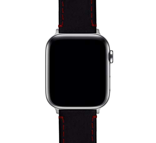 Image of BARTON WATCH BANDS - Top Grain Leather Watch Bands Compatible with Apple Watch Models - 1, 2, 3, 4, 5, 6, 7, 8, 9, 10, SE, Ultra & Ultra 2